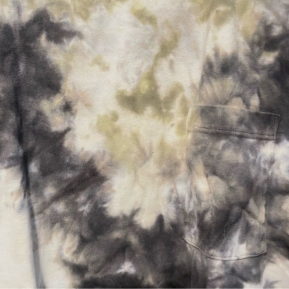 Express Tie Dye Men’s T Shirt in 100% Cotton Size L Blue/Green/White Cloud Dip - Picture 4 of 4